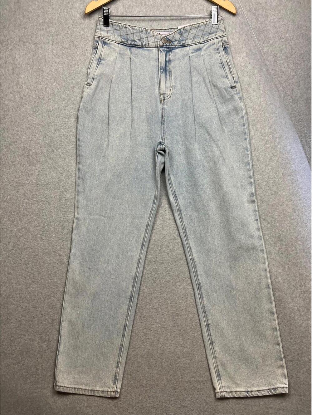 SO Retro Vintage Style Super High Rise Straight Leg Jeans Juniors Size 11/30 W